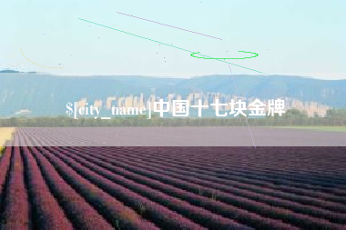 丹东中国十七块金牌