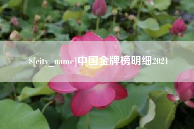 丹东中国金牌榜明细2021