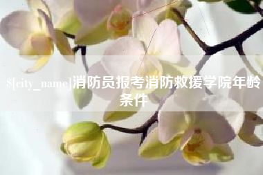 丹东消防员报考消防救援学院年龄条件