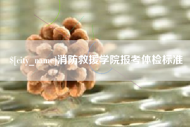 丹东消防救援学院报考体检标准