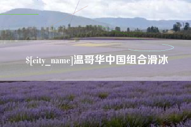丹东温哥华中国组合滑冰
