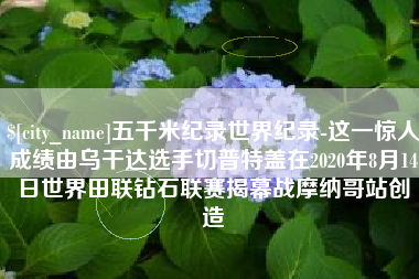 丹东五千米纪录世界纪录-这一惊人成绩由乌干达选手切普特盖在2020年8月14日世界田联钻石联赛揭幕战摩纳哥站创造