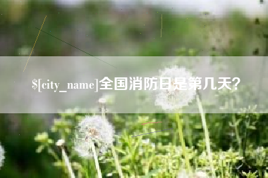 丹东全国消防日是第几天？