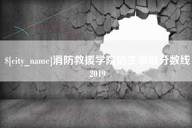丹东消防救援学院招生录取分数线2019