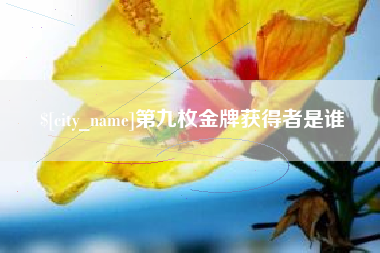 丹东第九枚金牌获得者是谁