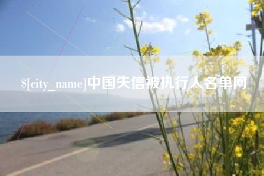 丹东中国失信被执行人名单网