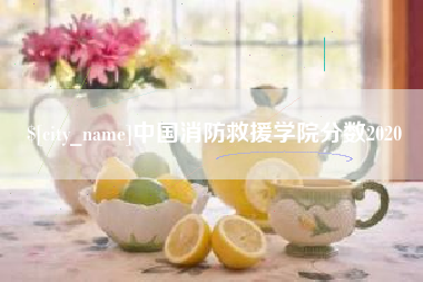 丹东中国消防救援学院分数2020