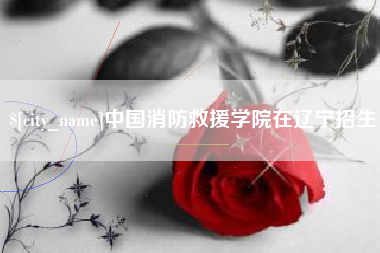 丹东中国消防救援学院在辽宁招生