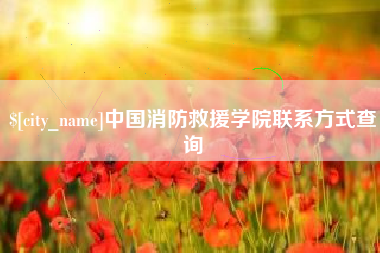 丹东中国消防救援学院联系方式查询