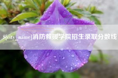 丹东消防救援学院招生录取分数线