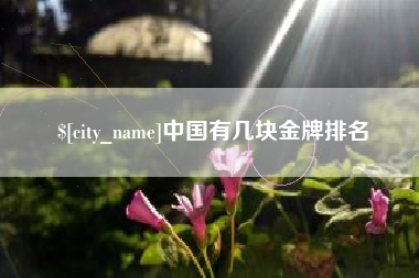 丹东中国有几块金牌排名