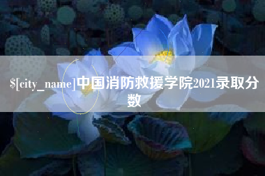 丹东中国消防救援学院2021录取分数