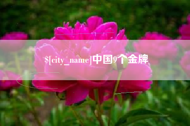 丹东中国9个金牌