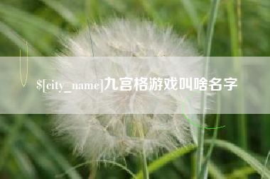 丹东九宫格游戏叫啥名字