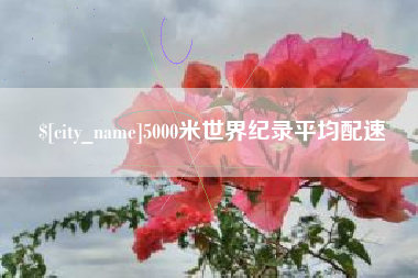 丹东5000米世界纪录平均配速