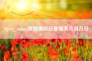 丹东我国消防日是哪天几月几日