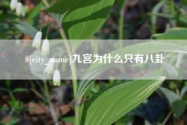 丹东九宫为什么只有八卦