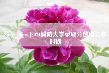 丹东2024消防大学录取分数线公布时间