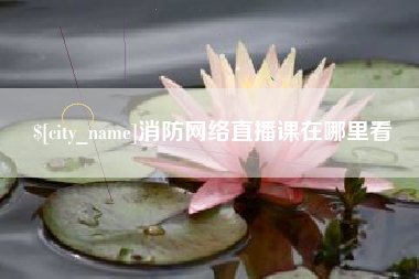 丹东消防网络直播课在哪里看