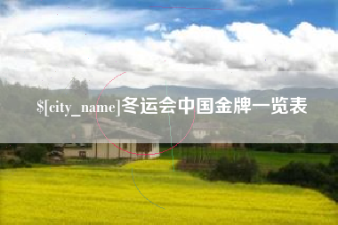 丹东冬运会中国金牌一览表