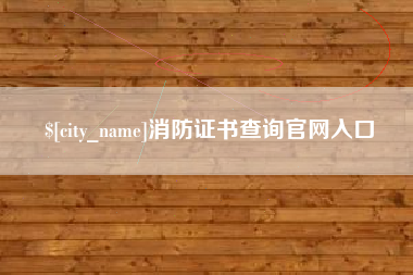 丹东消防证书查询官网入口