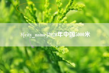 丹东2020年中国5000米