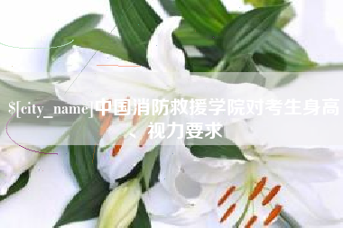 丹东中国消防救援学院对考生身高、视力要求