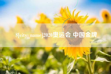 丹东2020奥运会 中国金牌